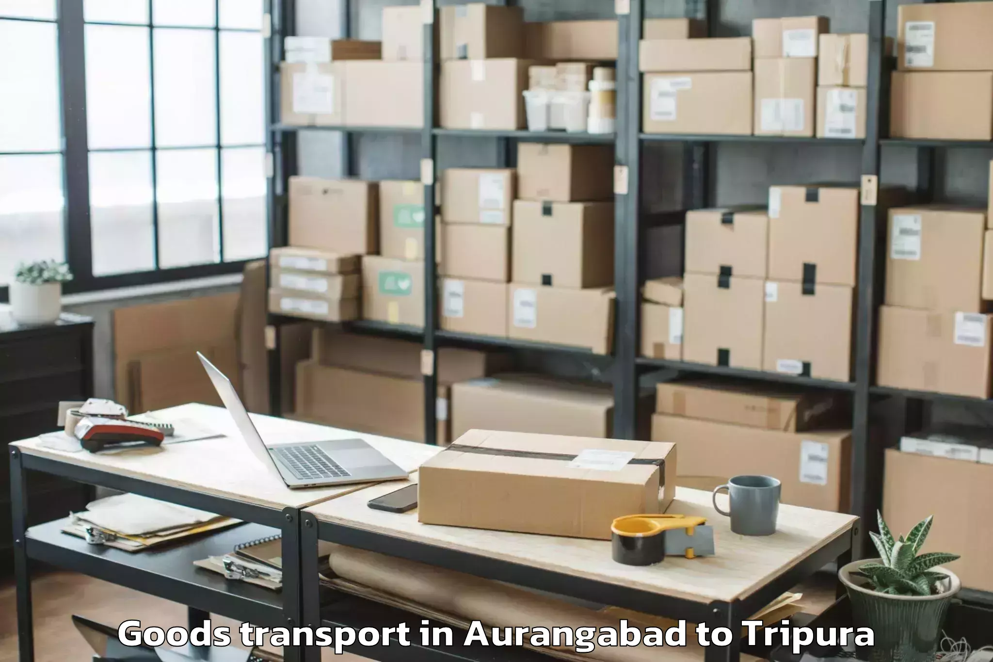 Aurangabad to Nit Agartala Goods Transport Booking